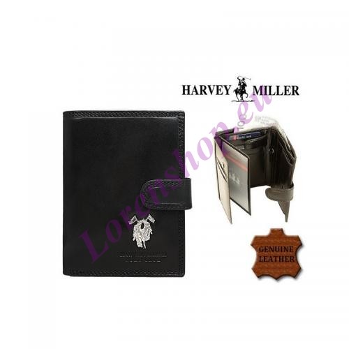 Meeste rahakott Harvey Miller Polo Club 3820-PL04 Black